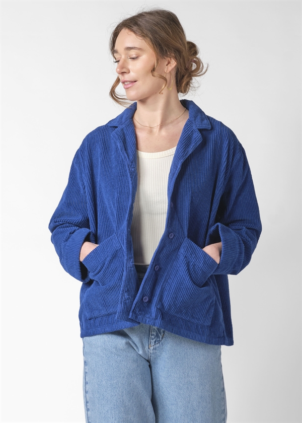 Klitmøller Collective Nille Coard Overshirt GOTS - Surf Blue